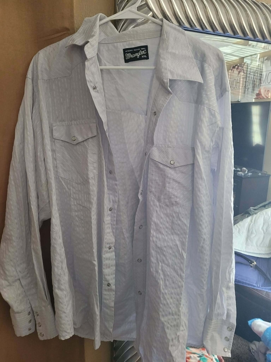 Wrangler Other - Wrangler Light Blue Men's Button-Up Shirt